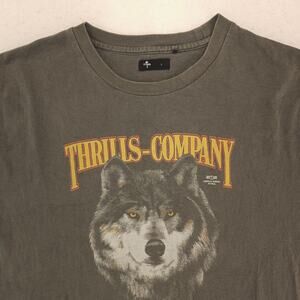 Thrills Company Short Sleeve Crew Neck Graphic T Shirt Mens Size Large L Gray